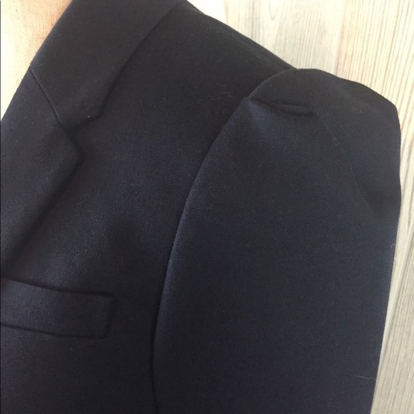 J Crew Navy Cotten Blend Blazer - Picture 5 of 8